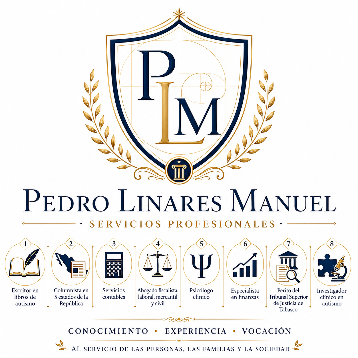 Logotipo oficial de Pedro Linares Manuel